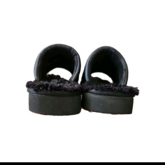 Koolaburra By Ugg Womens Black BRB Shearling Comfortable Slide Sandals 9 - Picture 4 of 10